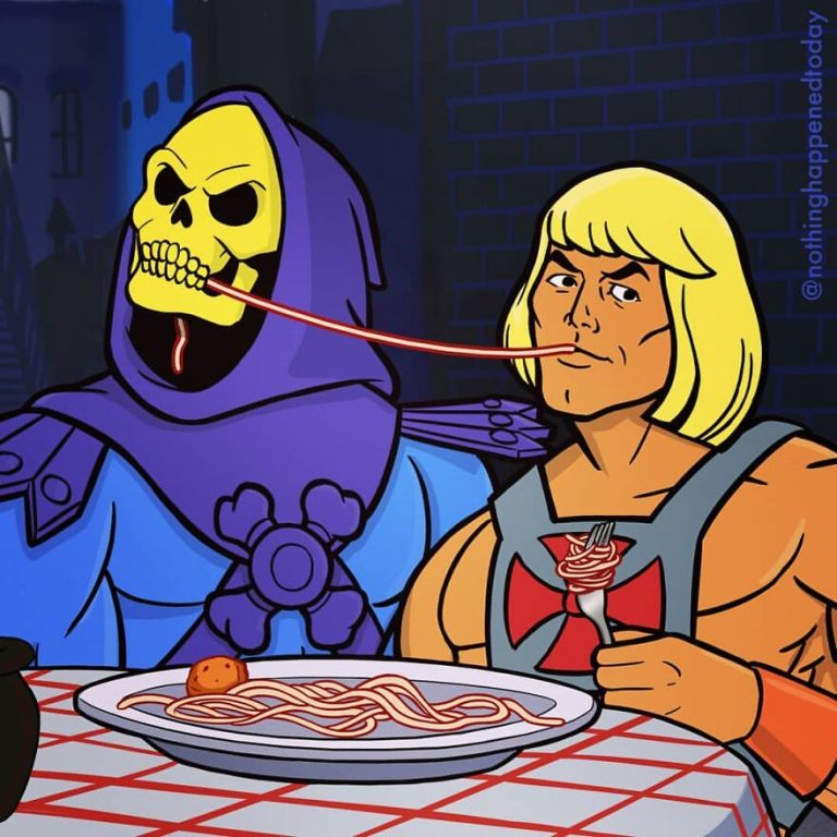 skeletor from he man cartoon